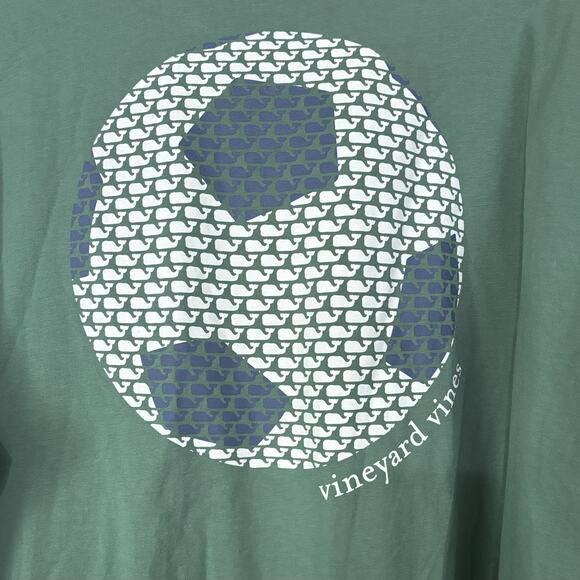 Vineyard Vines Soccer Dad Long Sleeve Shirt Mens size XXL Whale Logo Soccer Ball - Picture 4 of 6